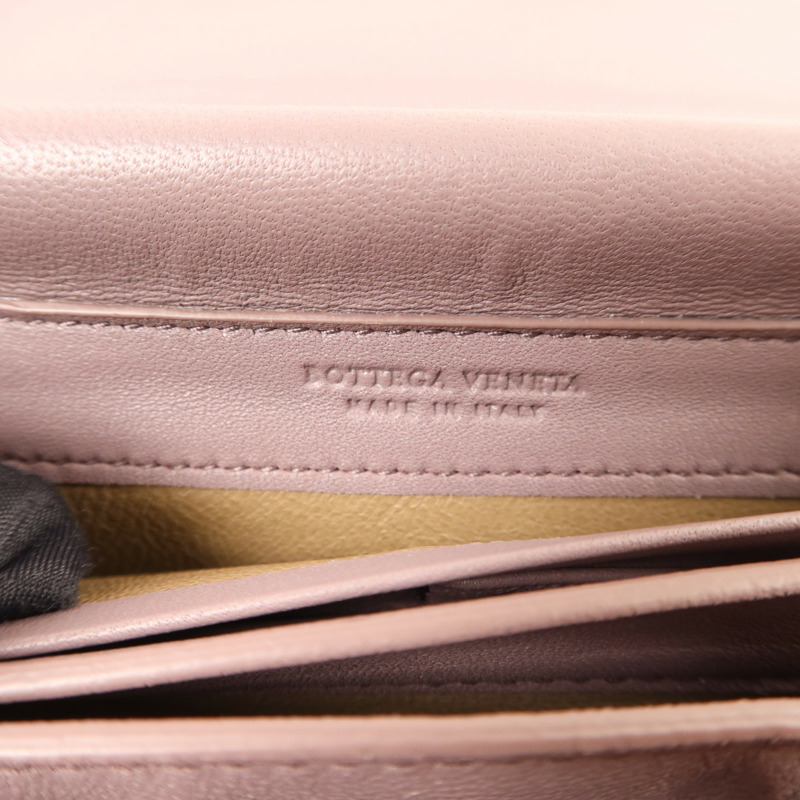 BOTTEGA VENETA 羊皮皮革Wallet On Chain鏈帶肩背袋-5