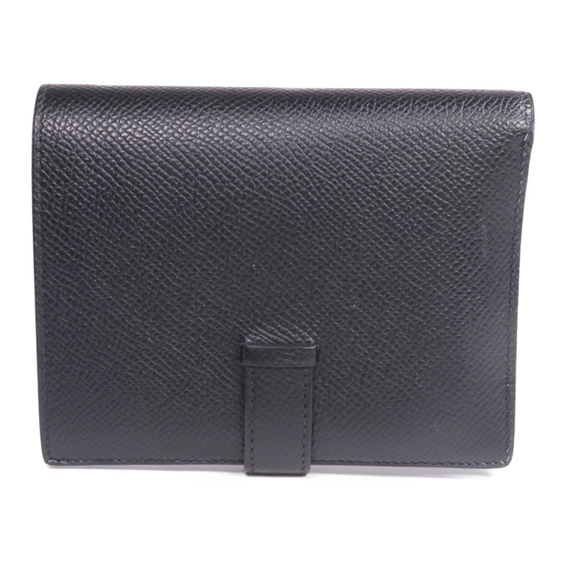HERMES Epsom皮革Bearn Compact Wallet錢包Noir-2