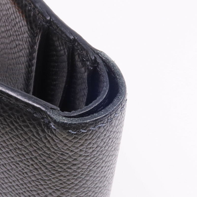 HERMES Epsom皮革Bearn Compact Wallet錢包Noir-13