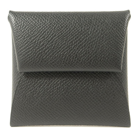 HERMES Epsom皮革Bastia Coin Purse零錢包Noir