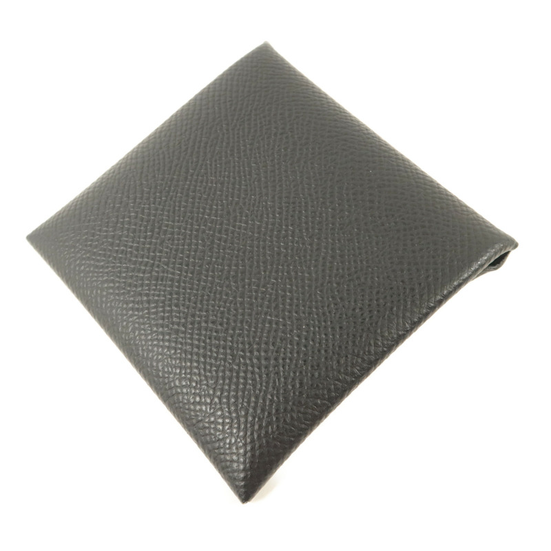 HERMES Epsom皮革Bastia Coin Purse零錢包Noir-3