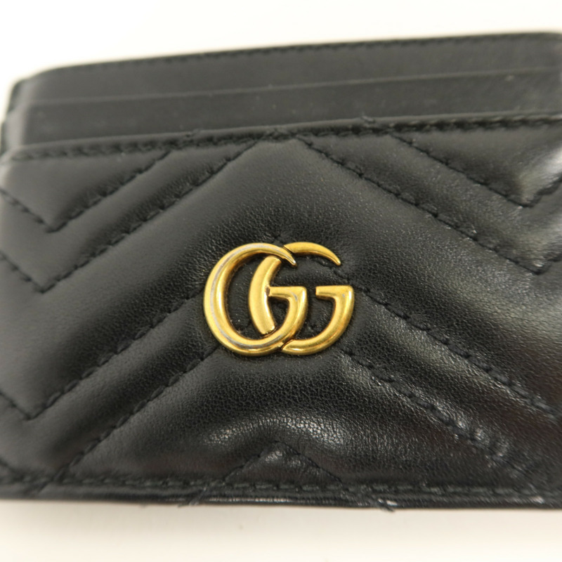 GUCCI 牛皮皮革GG Marmont Card Case卡片套-6