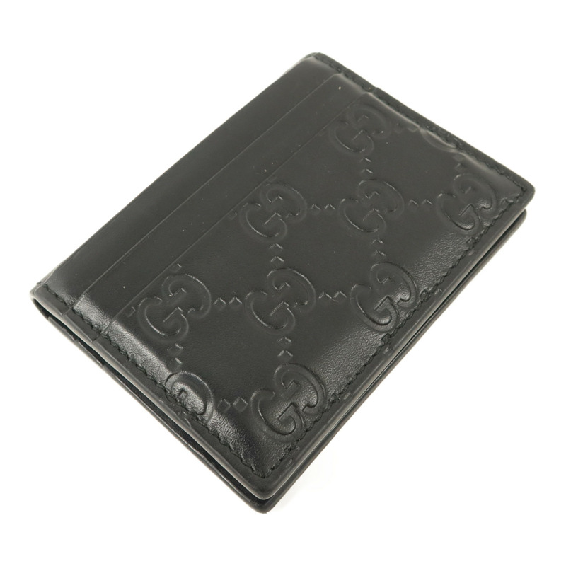 GUCCI 牛皮皮革Signature Card Case卡片套-2