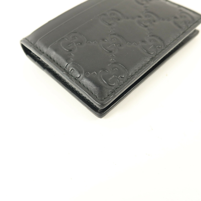 GUCCI 牛皮皮革Signature Card Case卡片套-9