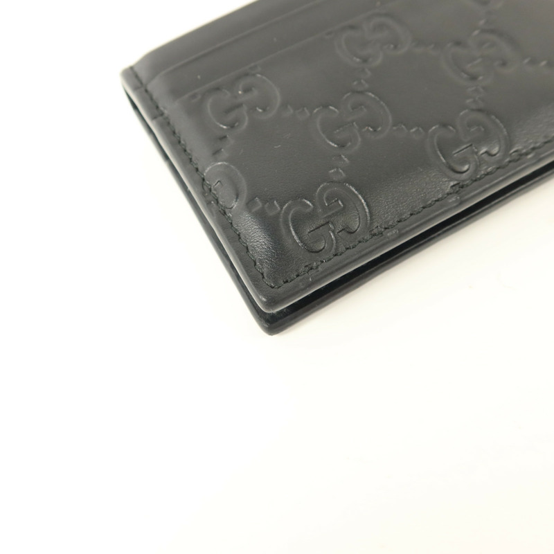 GUCCI 牛皮皮革Signature Card Case卡片套-12