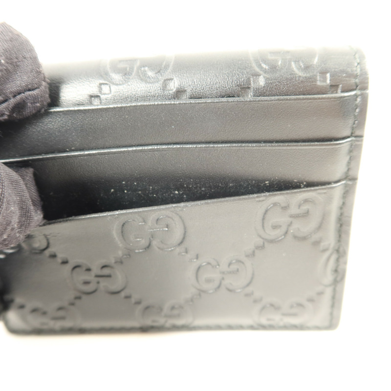 GUCCI 牛皮皮革Signature Card Case卡片套-14