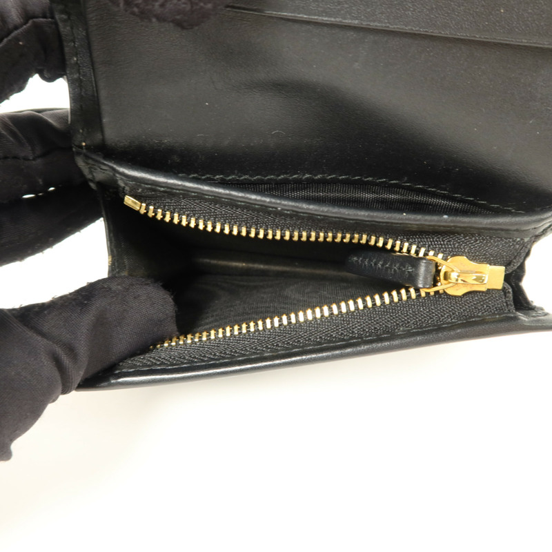 GUCCI 塗層帆布/牛皮皮革GG Supreme Bees Folded Wallet錢包-6