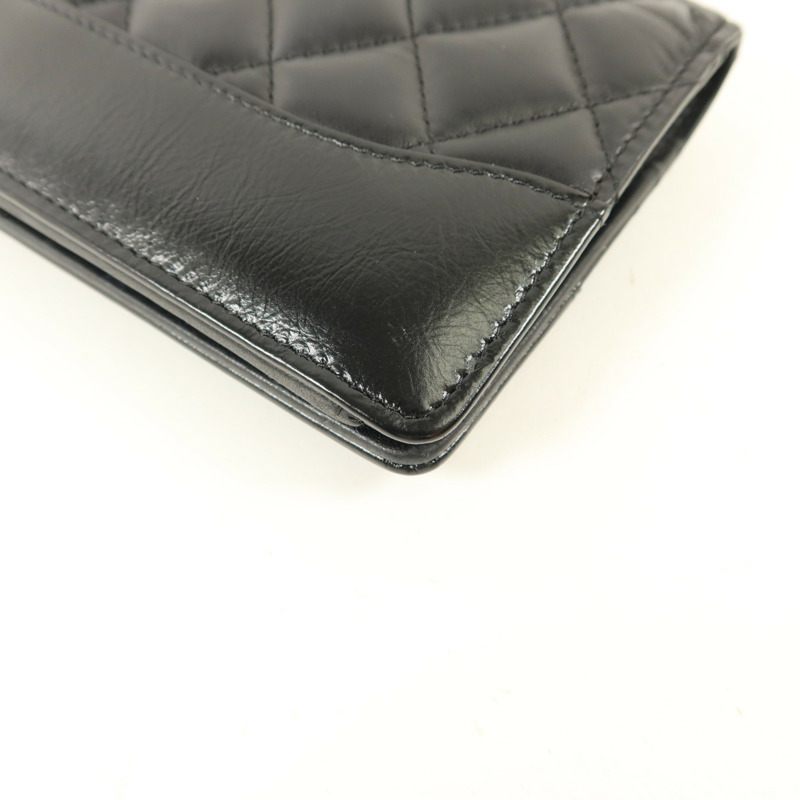 CHANEL 牛皮皮革Gabrielle Long Wallet長錢包-12