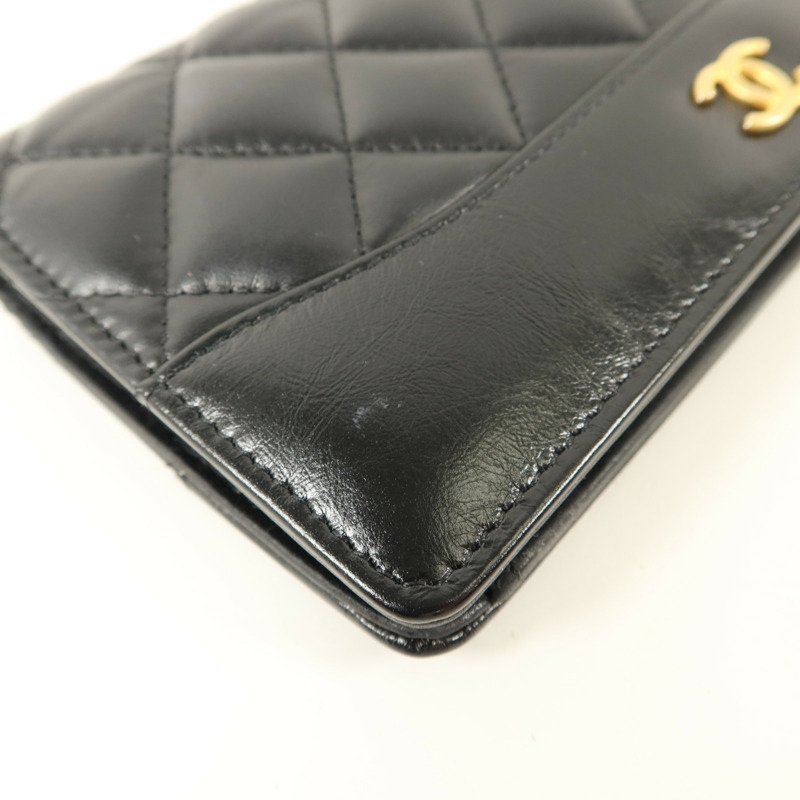 CHANEL 牛皮皮革Gabrielle Long Wallet長錢包-16