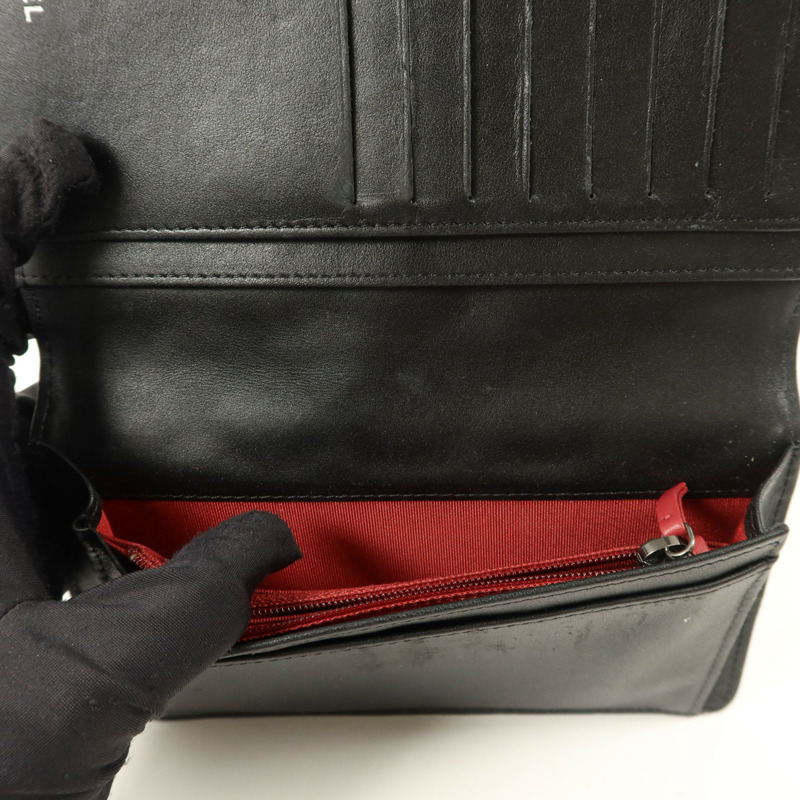 CHANEL 牛皮皮革Gabrielle Long Wallet長錢包-18