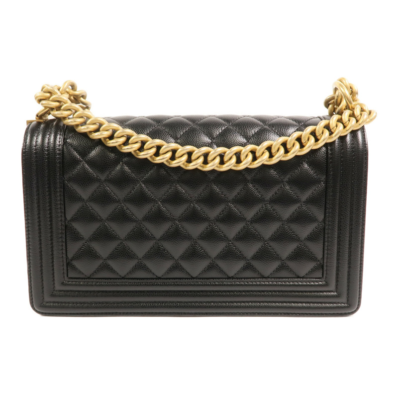 CHANEL 牛皮皮革Boy 25鏈帶肩背袋-1