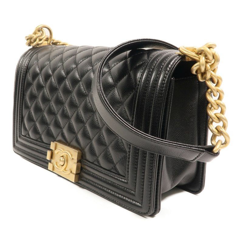 CHANEL 牛皮皮革Boy 25鏈帶肩背袋-2