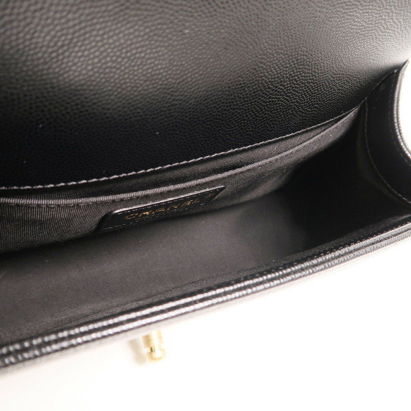 CHANEL 牛皮皮革Boy 25鏈帶肩背袋-4