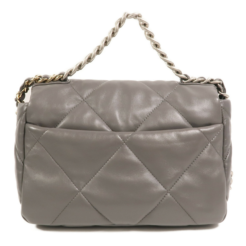 CHANEL 羊皮皮革C19 Small手挽肩背兩用袋-1