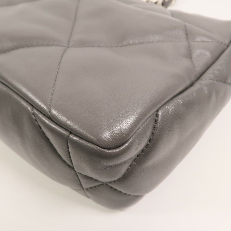 CHANEL 羊皮皮革C19 Small手挽肩背兩用袋-12