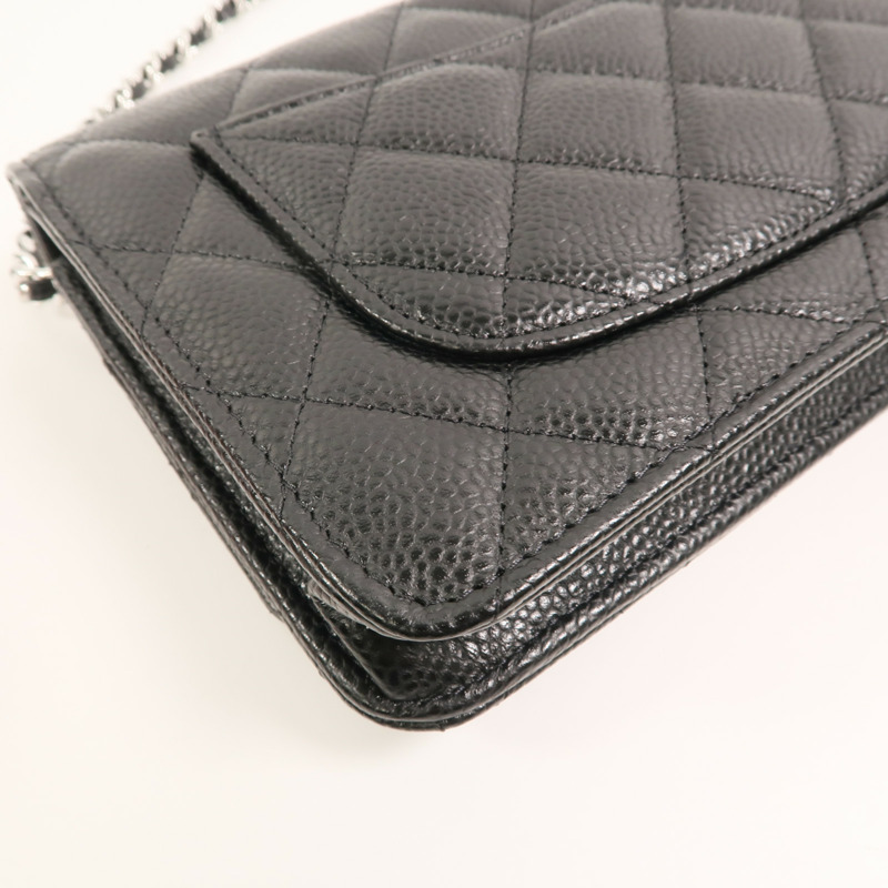 CHANEL 牛皮皮革WOC Wallet On Chain鏈帶肩背袋-14