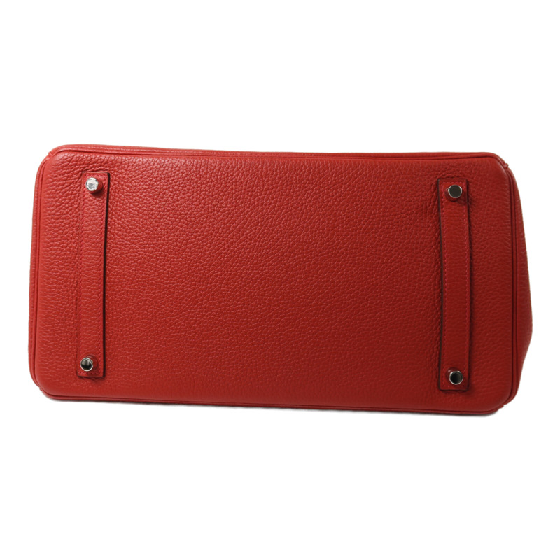 HERMES Clemence皮革Birkin 35手挽袋Rouge Casaque-3