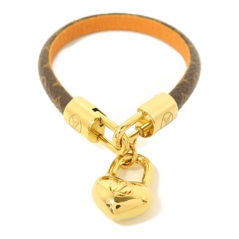 LOUIS VUITTON Monogram/金屬Crazy In Lock Bracelet手鏈