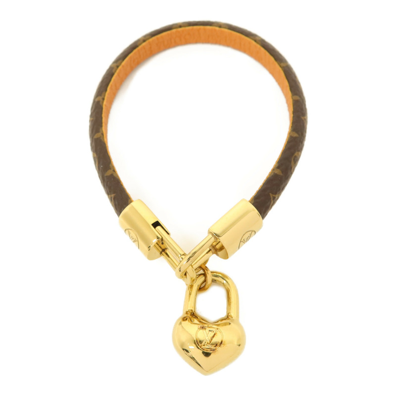 LOUIS VUITTON Monogram/金屬Crazy In Lock Bracelet手鏈-3