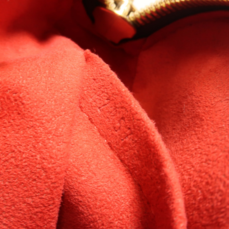 LOUIS VUITTON Damier Trevi金扣手挽肩背兩用袋棕色-9