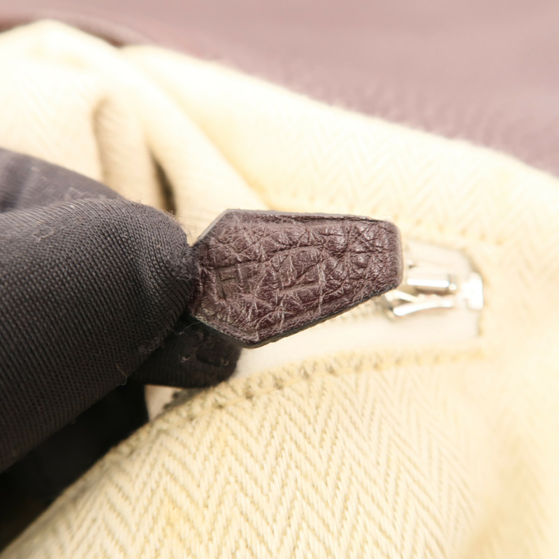HERMES Clemence皮革Massai Cut 40肩背袋Havanne-6
