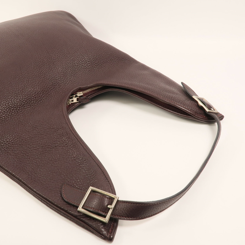 HERMES Clemence皮革Massai Cut 40肩背袋Havanne-7