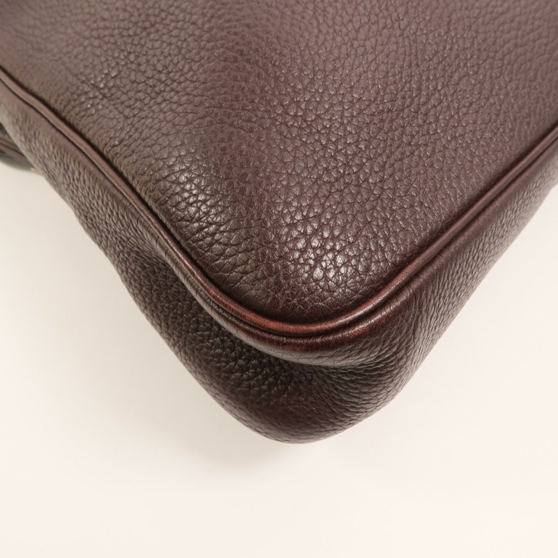 HERMES Clemence皮革Massai Cut 40肩背袋Havanne-10