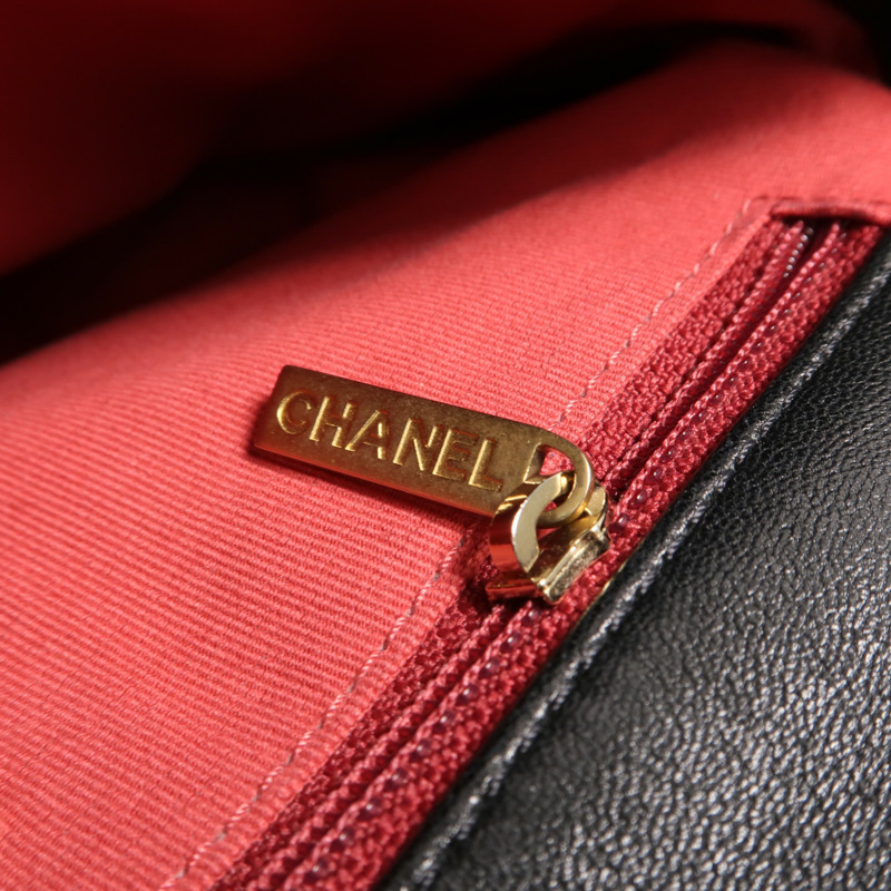 CHANEL 羊皮皮革Chanel 19 Medium鏈帶手挽肩背兩用袋-15