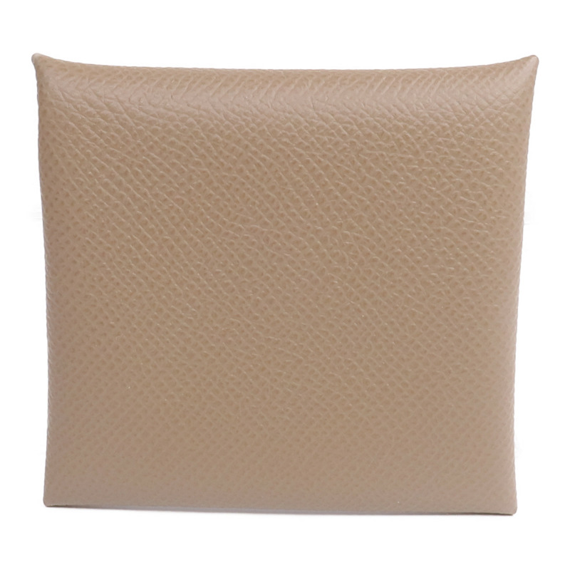 HERMES Epsom皮革Bastia零錢包Etoupe-2