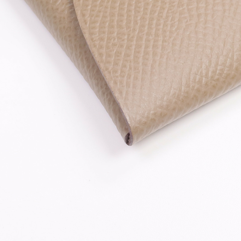 HERMES Epsom皮革Bastia零錢包Etoupe-11