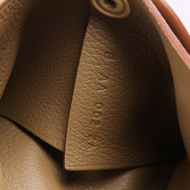 HERMES Evercolor皮革Bastia零錢包Gold-8