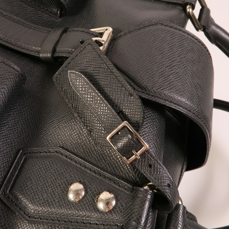 LOUIS VUITTON Taiga Ivan Travel Bag銀扣手挽袋-8