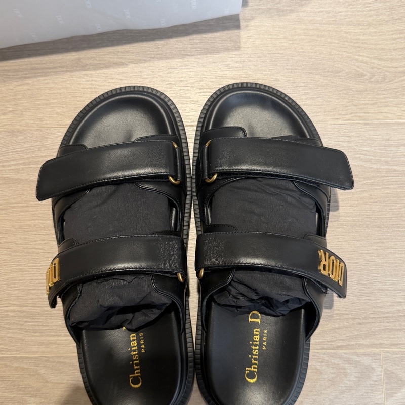 Dior魔鬼氈拖鞋38號全新-0