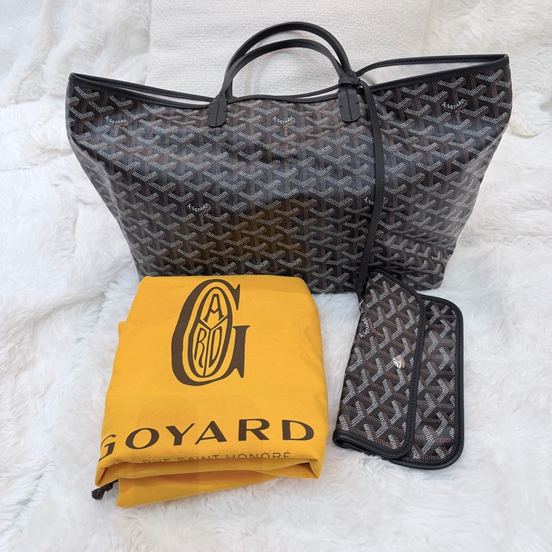 Goyard/ Saint Louis Tote PM/ 黑棕-0