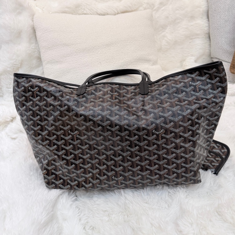 Goyard/ Saint Louis Tote PM/ 黑棕-1