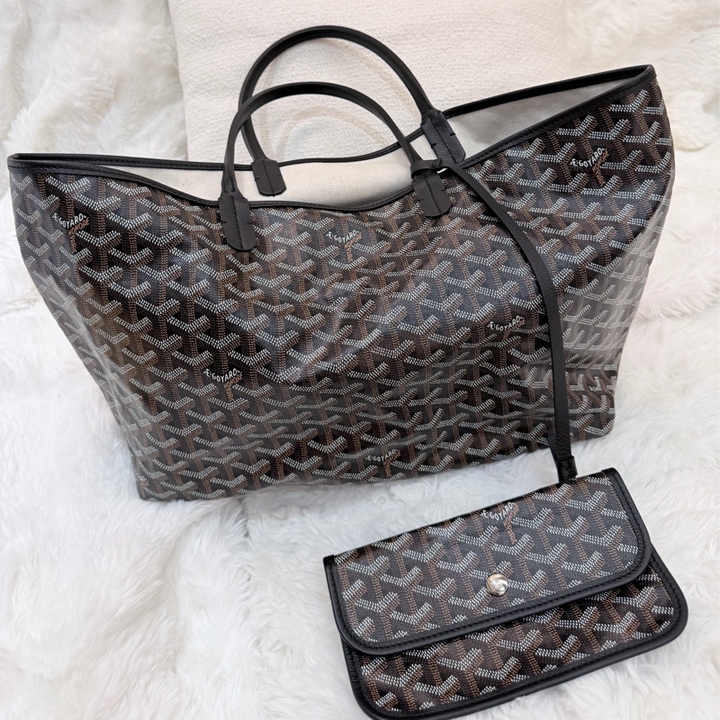 Goyard/ Saint Louis Tote PM/ 黑棕-2