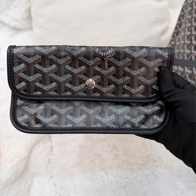 Goyard/ Saint Louis Tote PM/ 黑棕-3