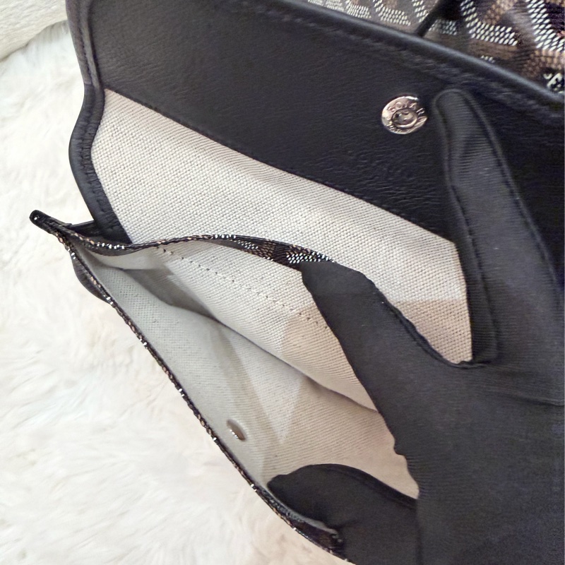 Goyard/ Saint Louis Tote PM/ 黑棕-16