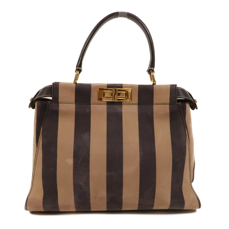 FENDI 牛皮皮革Peekaboo Iconic Medium手挽肩背兩用袋-1