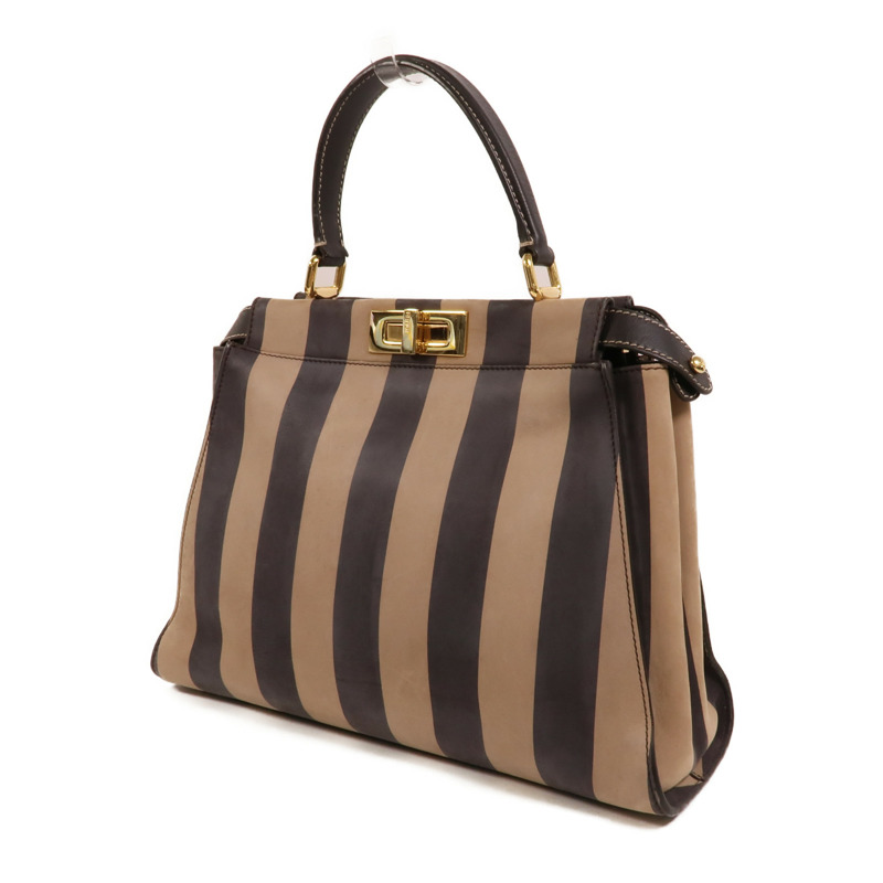 FENDI 牛皮皮革Peekaboo Iconic Medium手挽肩背兩用袋-2