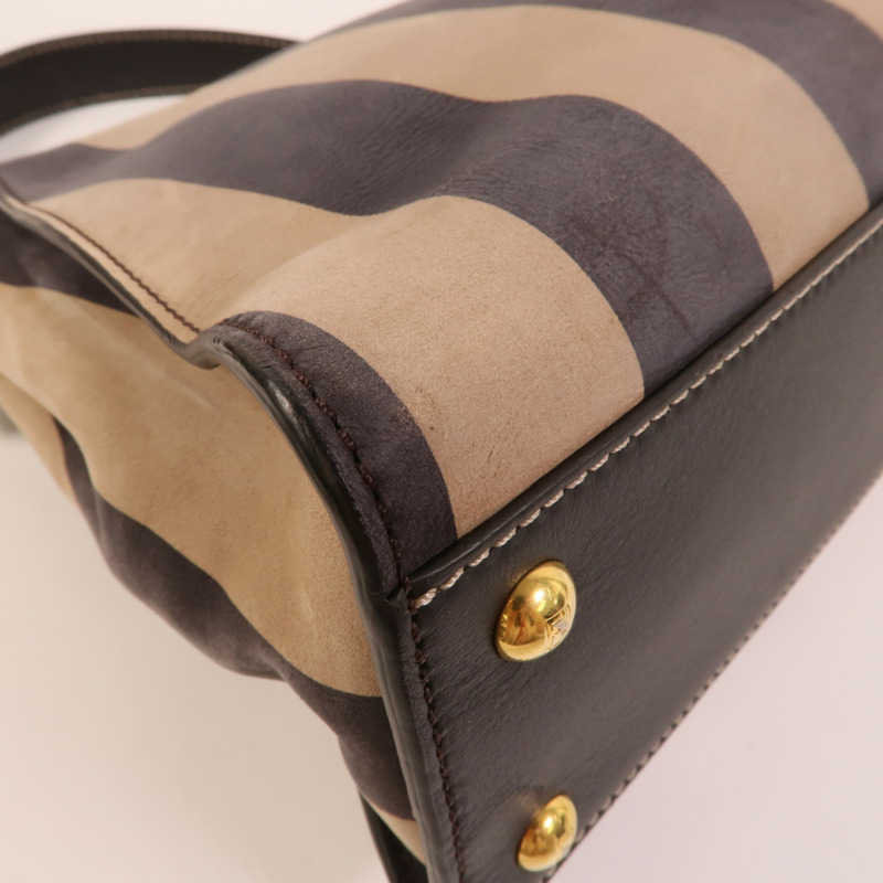 FENDI 牛皮皮革Peekaboo Iconic Medium手挽肩背兩用袋-12