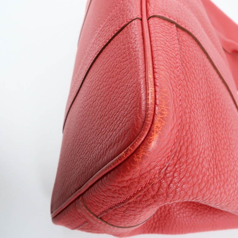 HERMES Negonda皮革Garden Party PM手挽袋Rouge Casaque-7