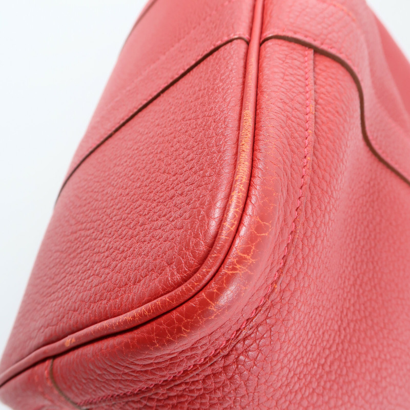 HERMES Negonda皮革Garden Party PM手挽袋Rouge Casaque-9