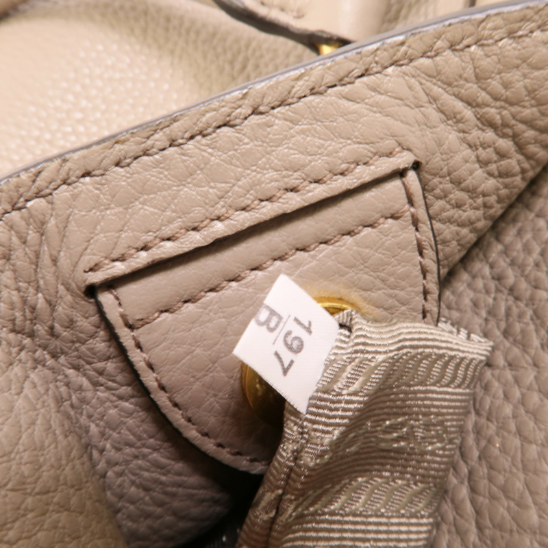 PRADA 牛皮皮革Vitello Phenix手挽肩背兩用袋-10