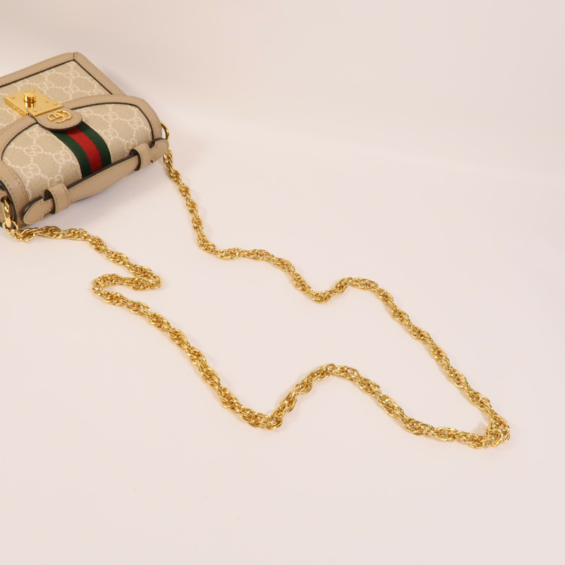 GUCCI 塗層帆布Mini Ophidia手挽肩背兩用袋-5