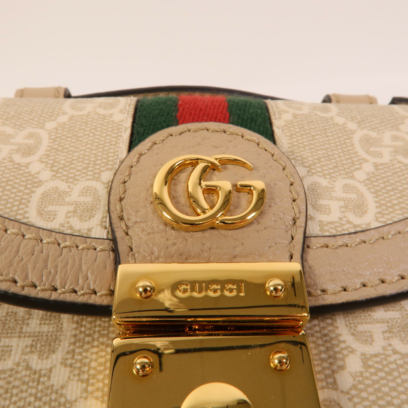 GUCCI 塗層帆布Mini Ophidia手挽肩背兩用袋-6