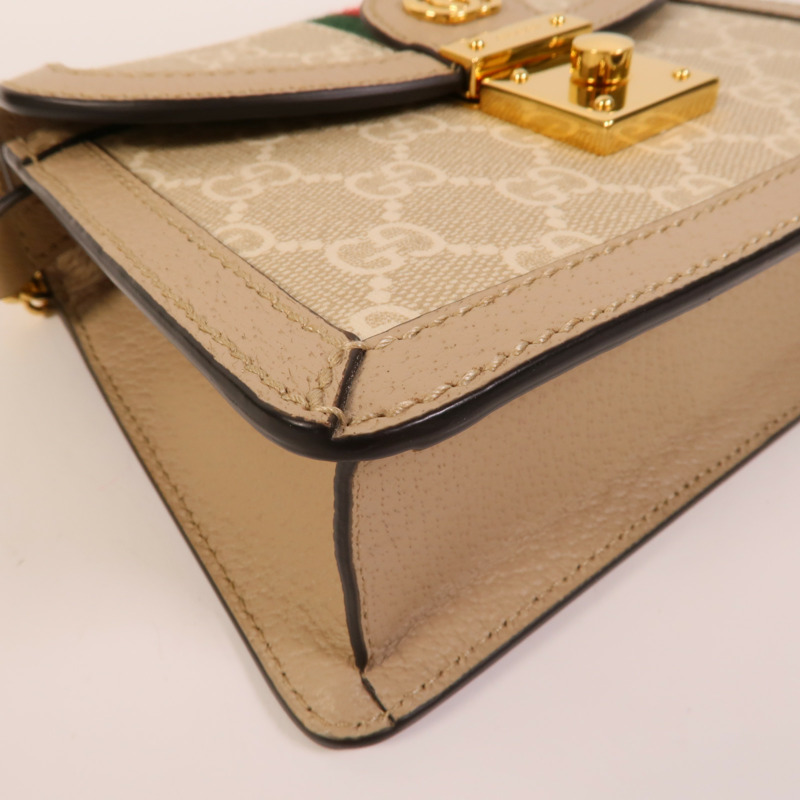 GUCCI 塗層帆布Mini Ophidia手挽肩背兩用袋-9