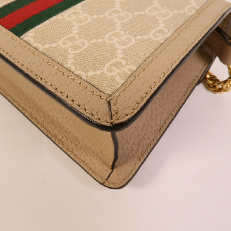 GUCCI 塗層帆布Mini Ophidia手挽肩背兩用袋-10