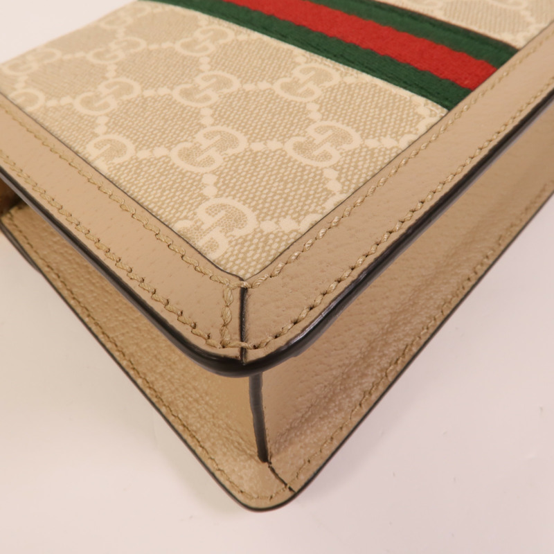 GUCCI 塗層帆布Mini Ophidia手挽肩背兩用袋-11
