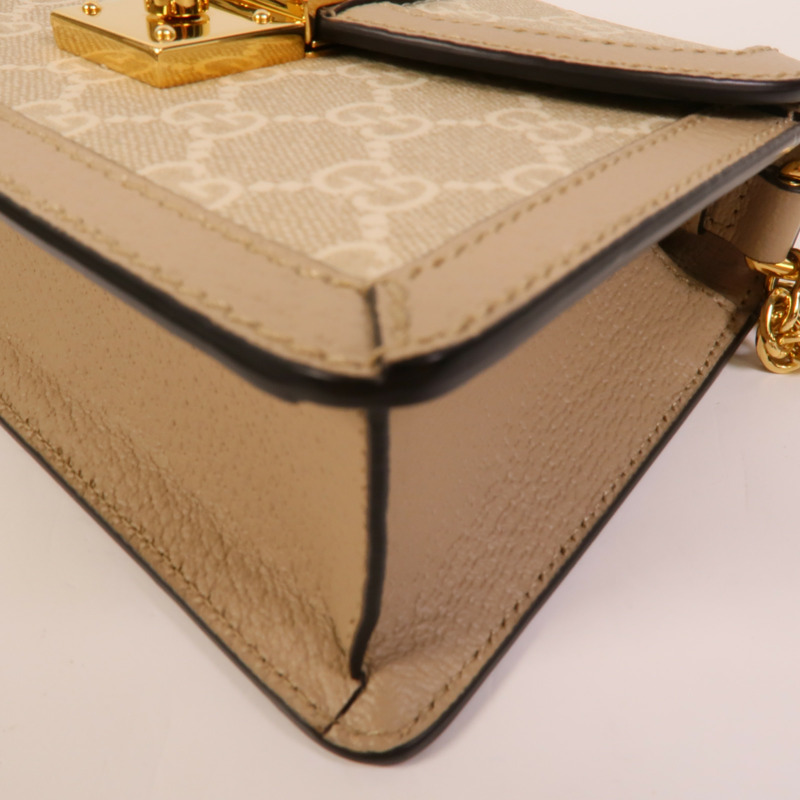 GUCCI 塗層帆布Mini Ophidia手挽肩背兩用袋-12